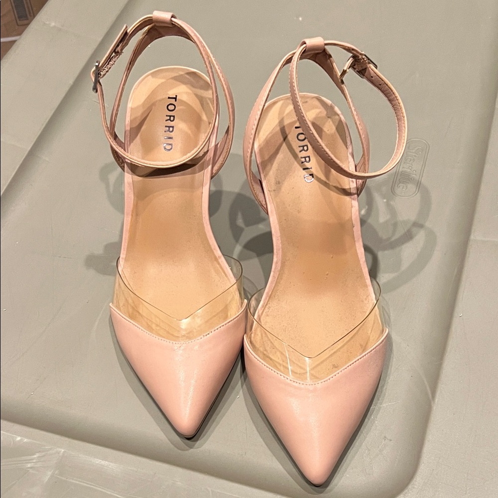 Torrid Blush Ankle Strap Heels. 9WW